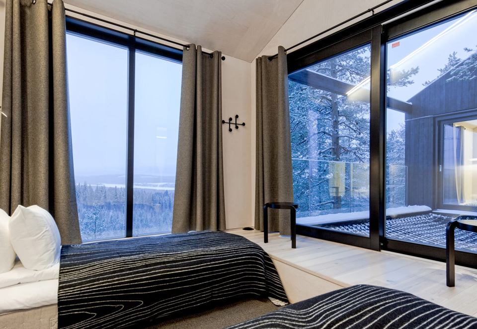 comfortable beds at tree hotel