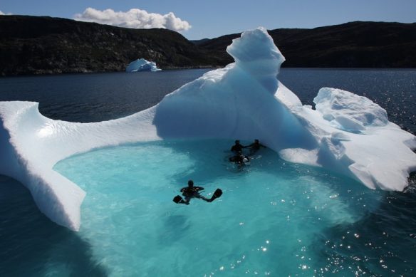 diving in Greenland
