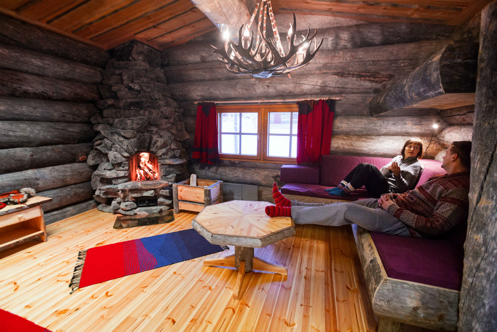Kakslauttanen West Village large cabins inside