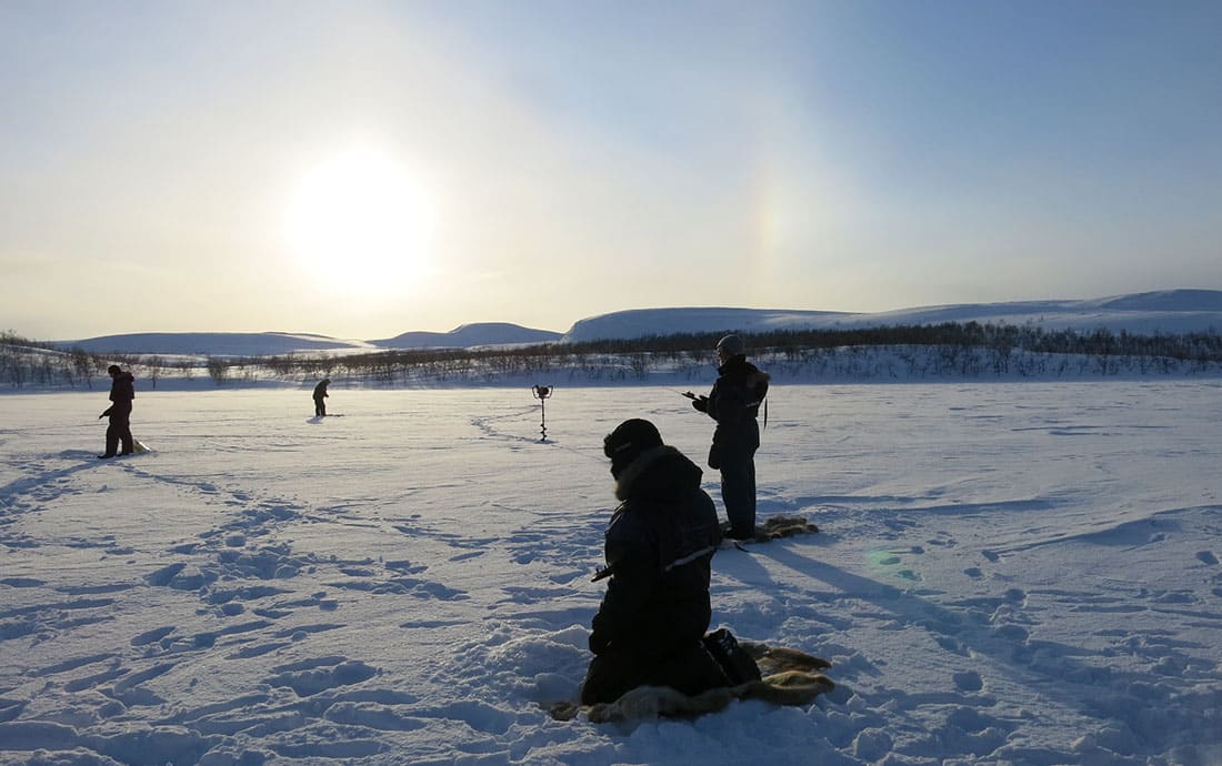 Sorrisniva Norway Ice fishing