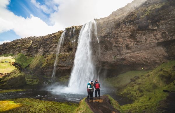 waterfall from a high cliff