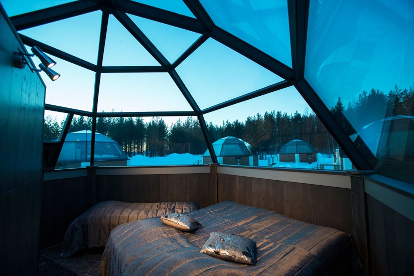Inside the Glass Igloos