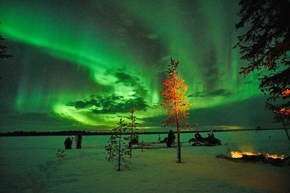 Northern Lights Lodge snowmobile