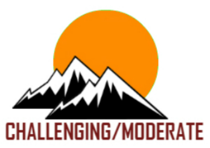 tour rating challenging/moderate