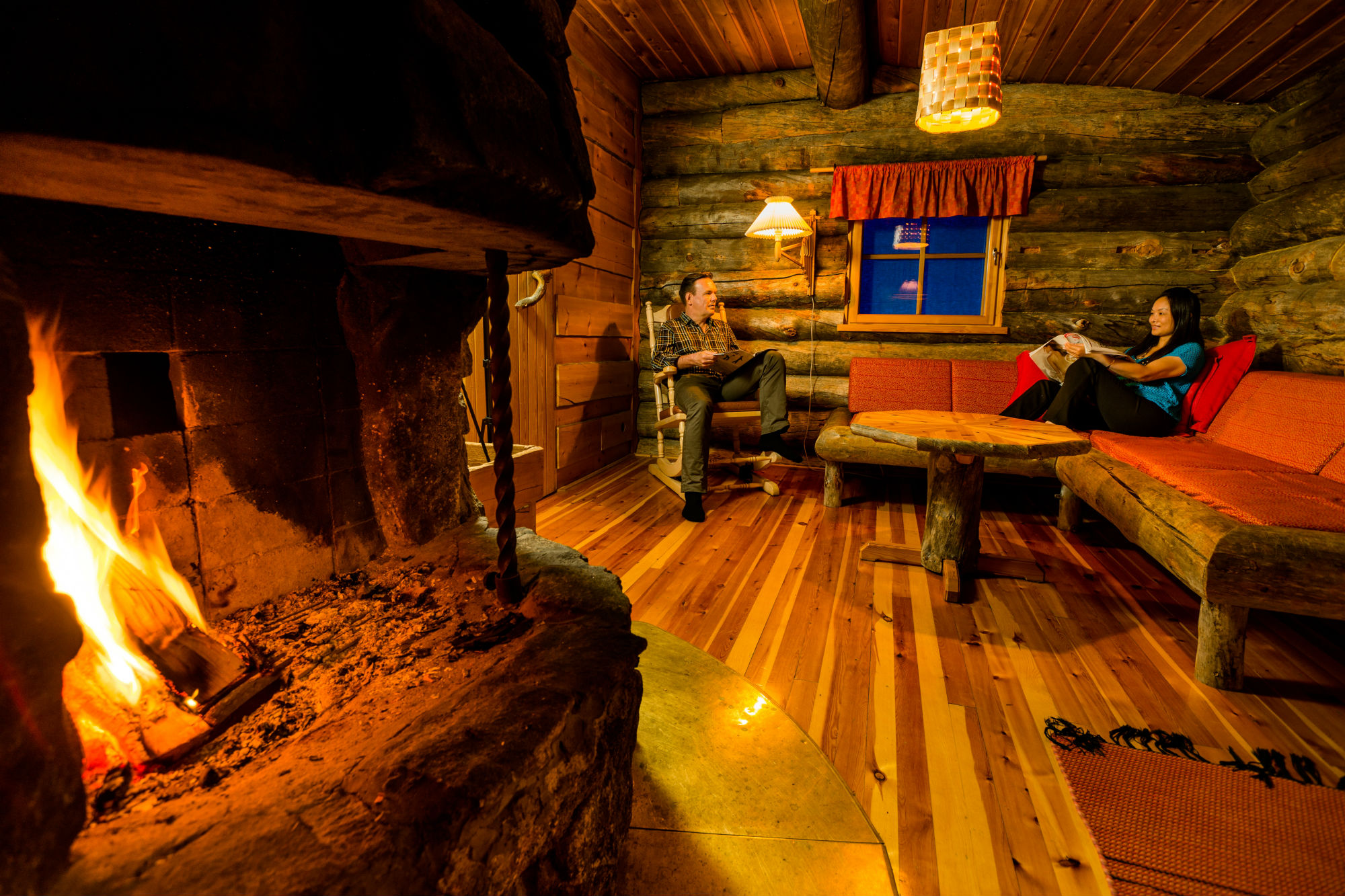 log cabin at kakslauttanen