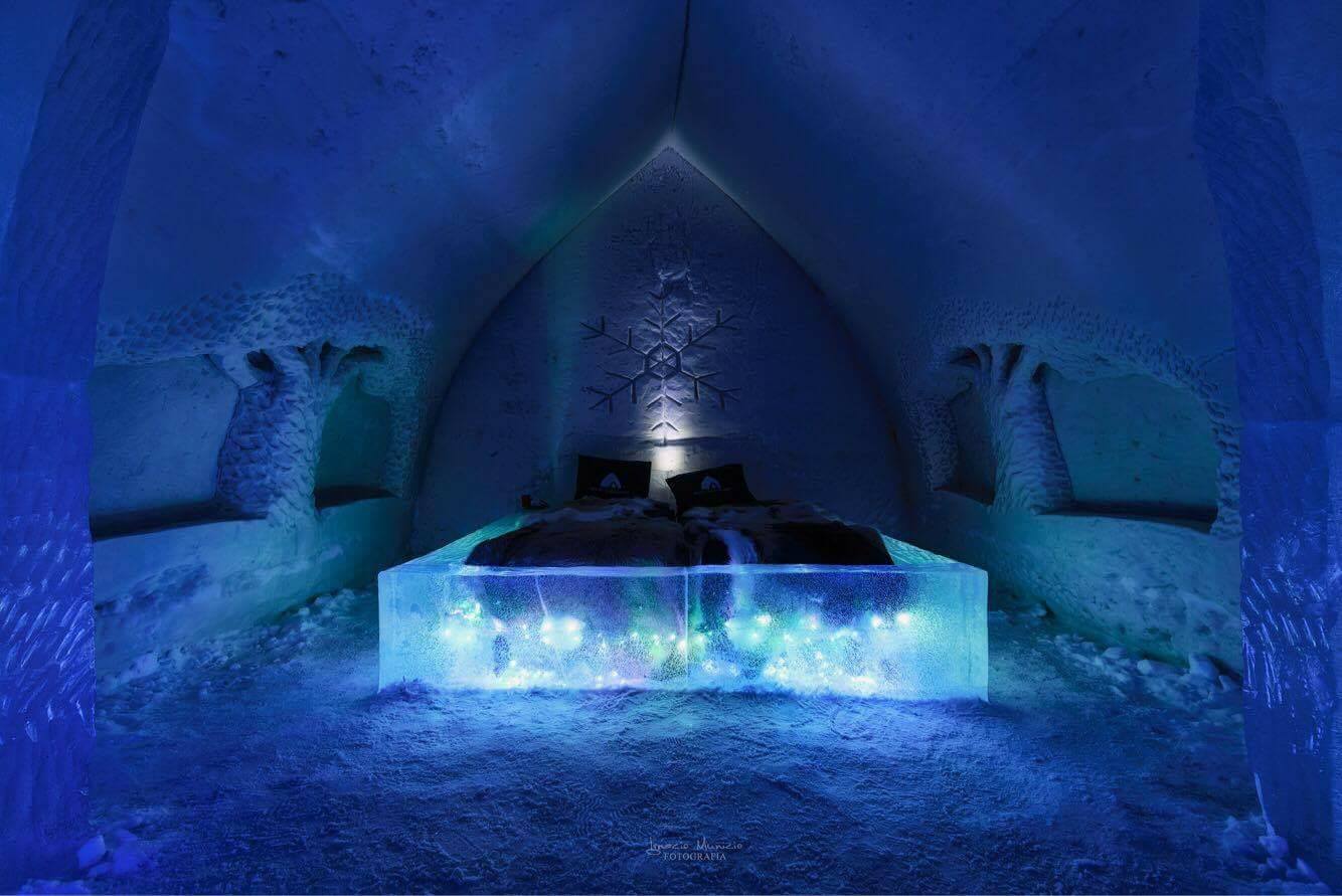 snow suite at arctic snow hotel