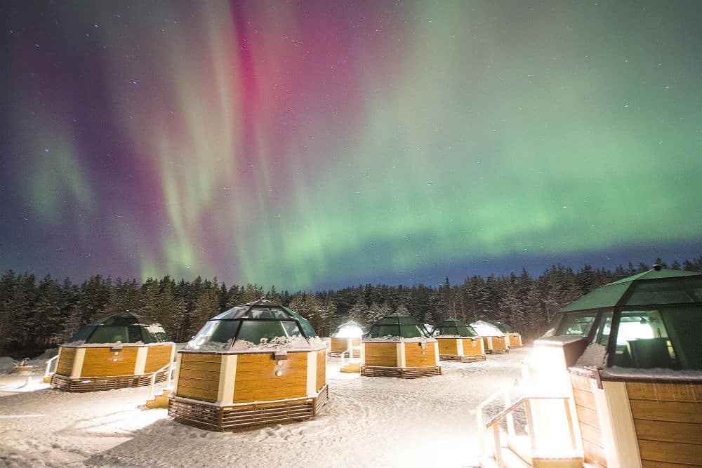 Glass Igloos and Northern Lights