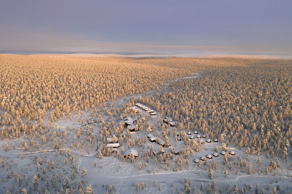 aerial view of muotka