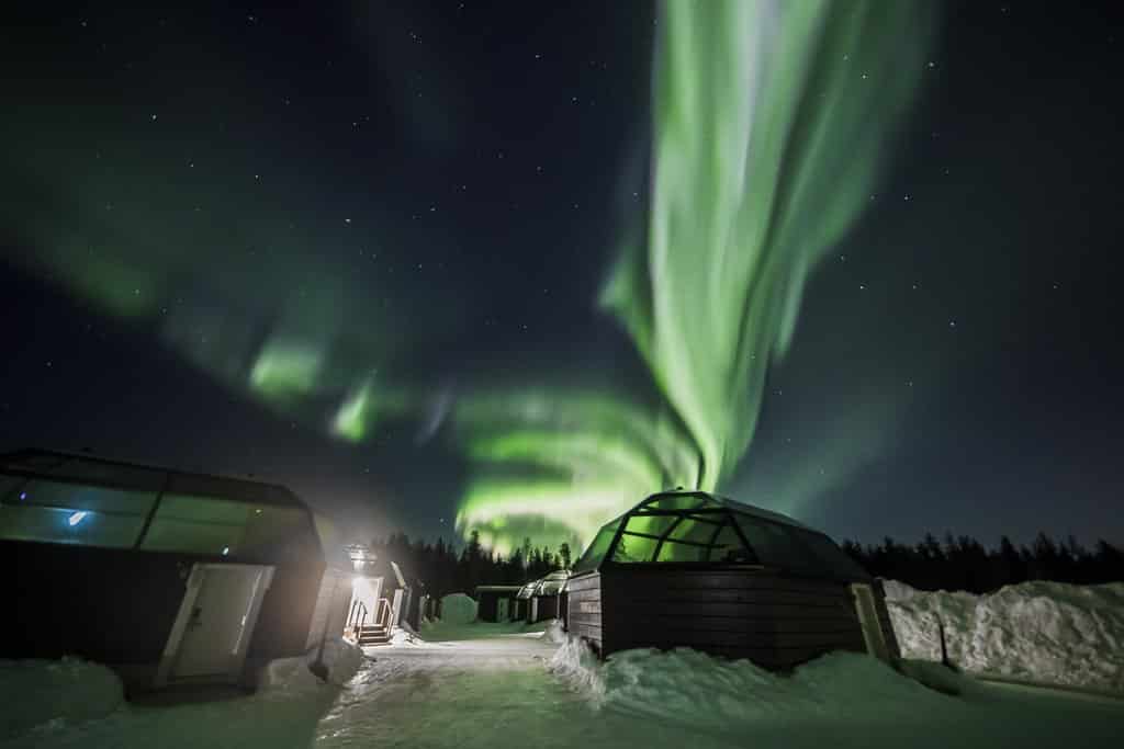 Glass Igloos and Northern Lights
