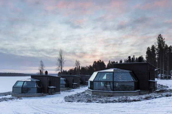 Stay at the Arctic Fox Glass Igloos - travel with Arctic Direct