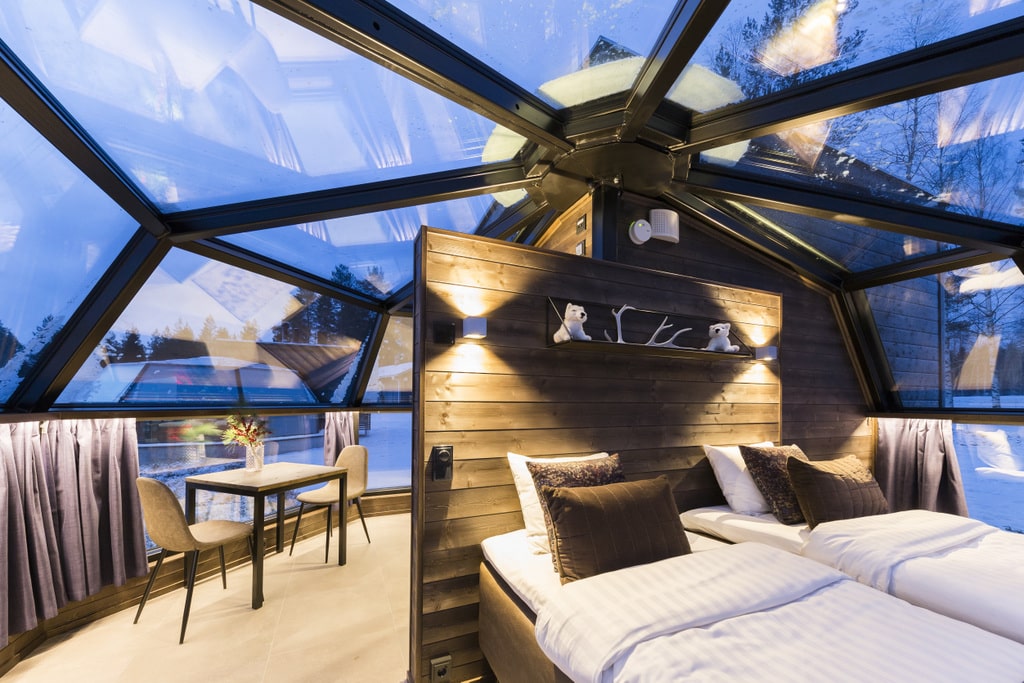 Comfortable and Cosy - trip to the Arctic Fox Glass Igloos