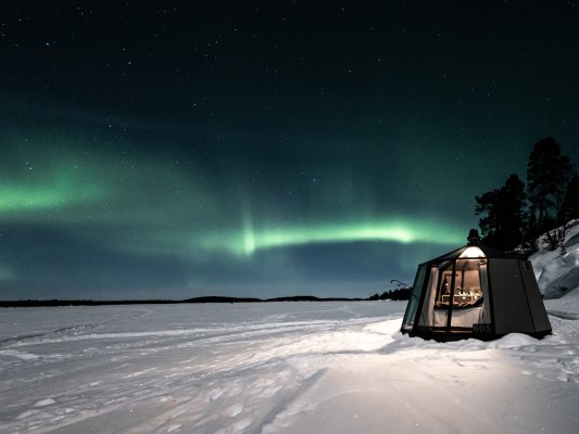 Ice hotel northern lights holiday