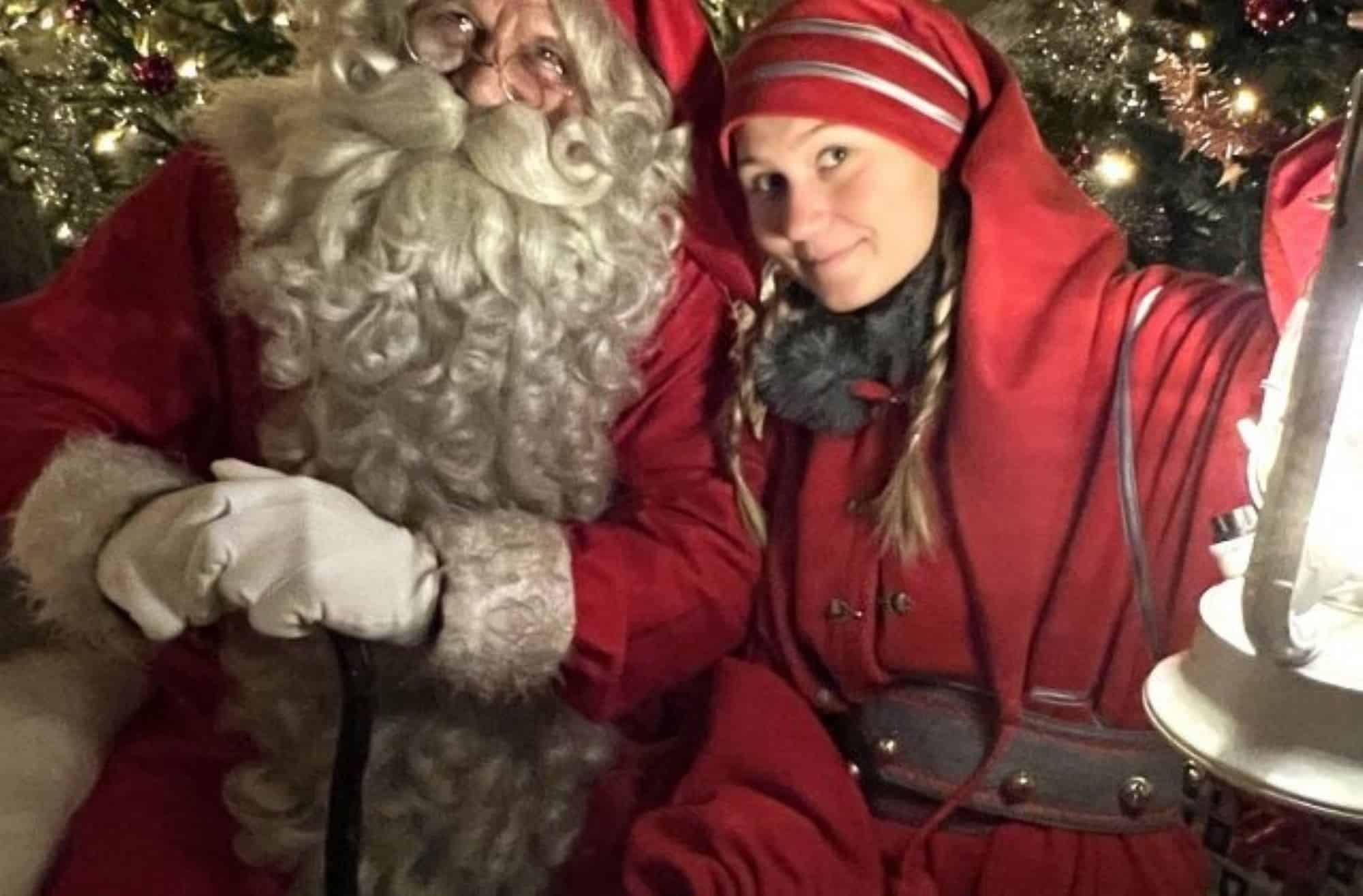 elf with santa