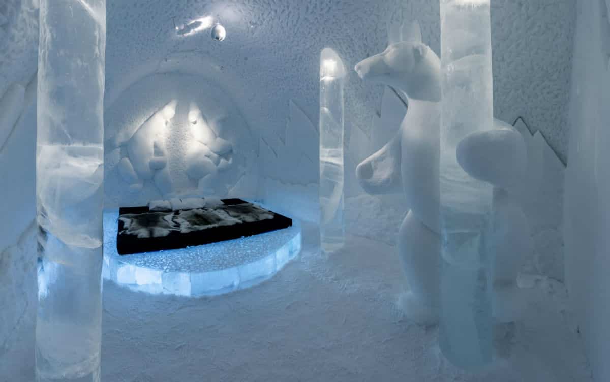 ice hotel room