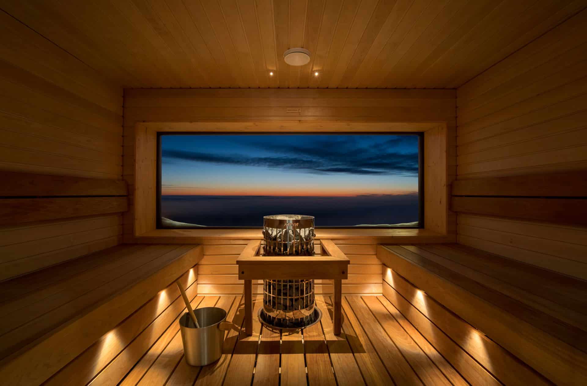 sauna interior