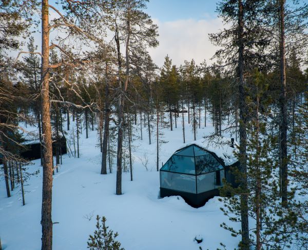 Igloo outside landscape