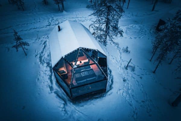 igloo drone view