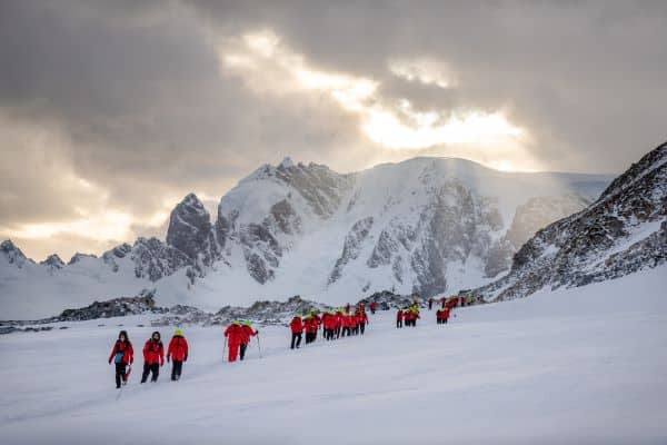 expedition group in antarctica