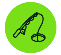 Ice Fishing- Roundel Icon