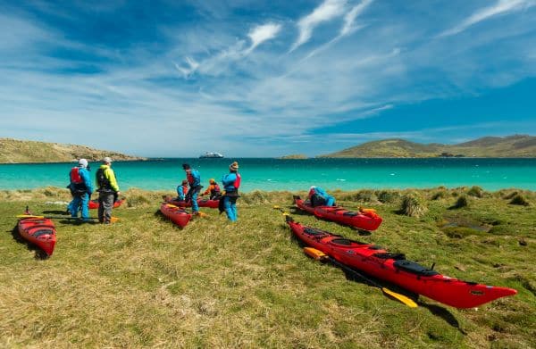 kayaking in the falkland islands