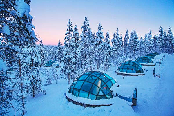 Kakslauttanen glass igloo