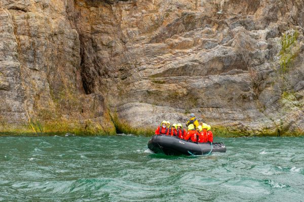 expedition boat in svalbard