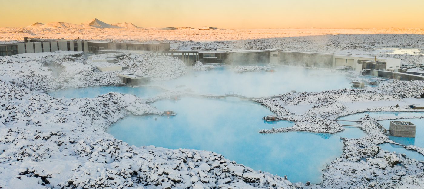 blue lagoon drone footage