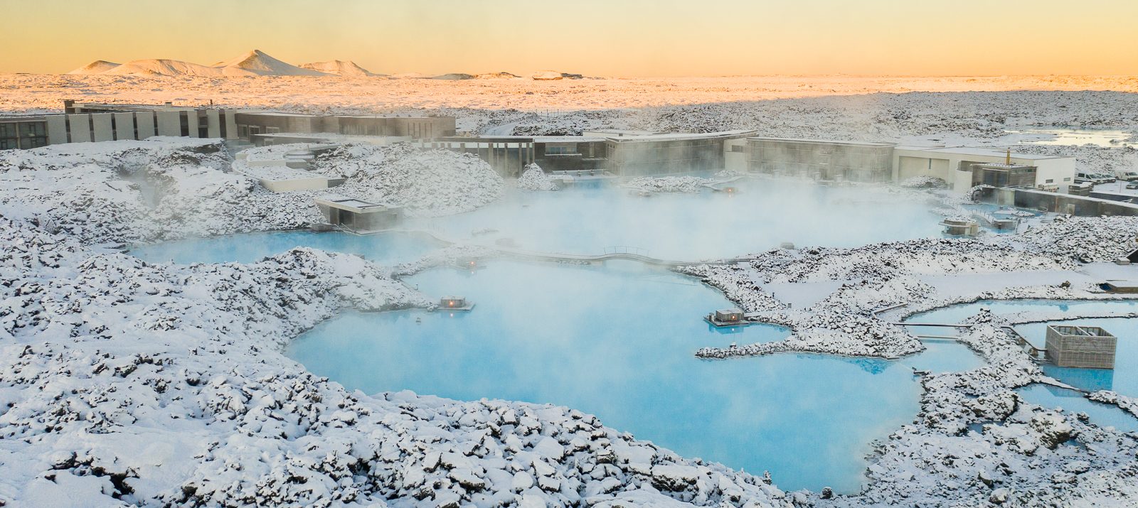 blue lagoon drone footage