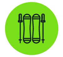Snowshoeing - Roundel Icon