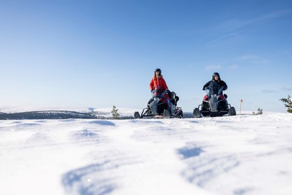 karting on the snow