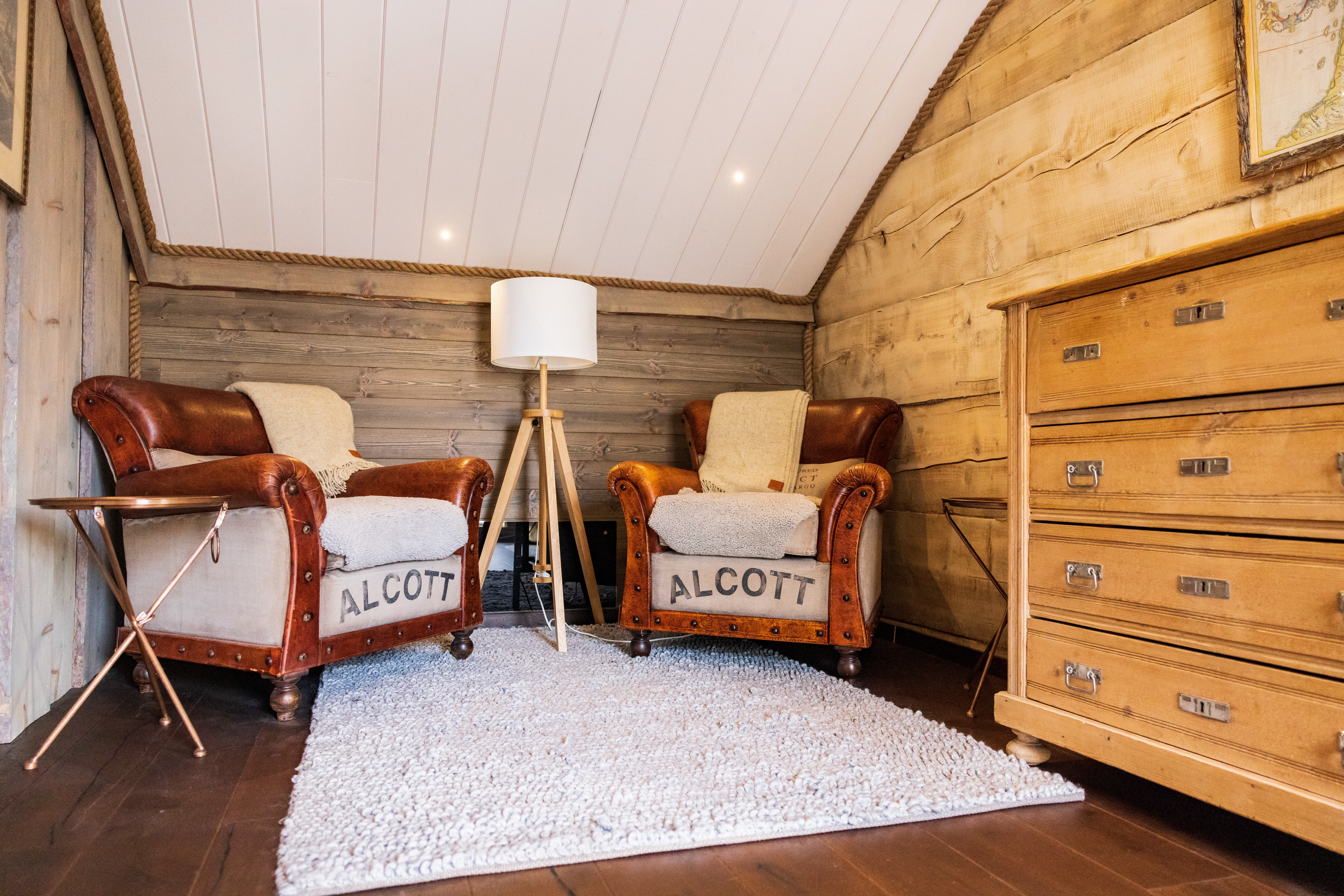 lounge area with armchairs