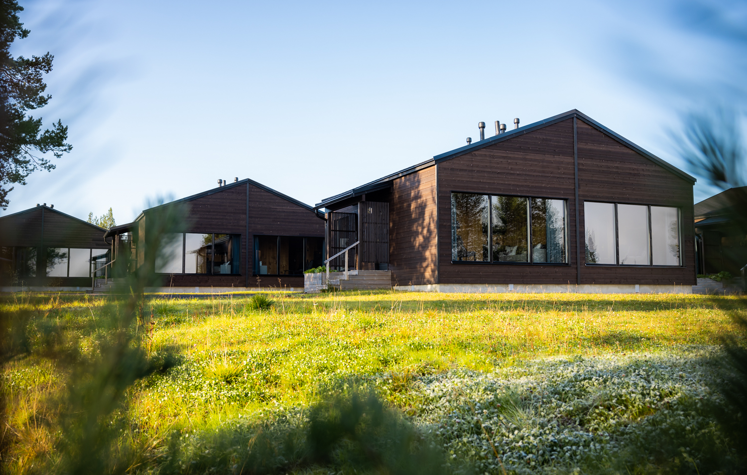 arctic chalet in the summer