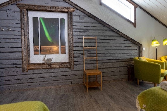Aurora room Lapland Guesthouse interior