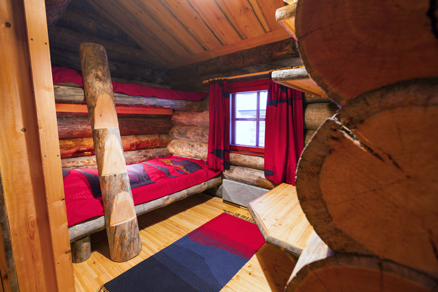 Kakslauttanen West Village small cabin small bedroom