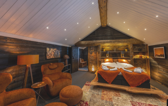 Lapland guesthouse autumn cabin indoor