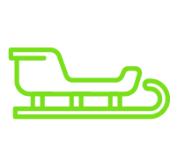 Sledging - Green Arctic Direct Icon