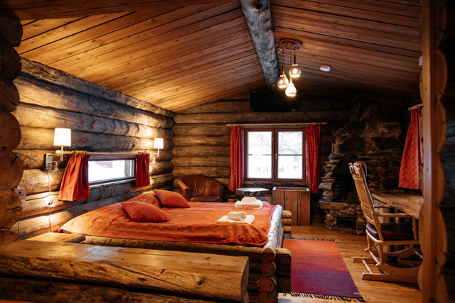 small cabin east double bed