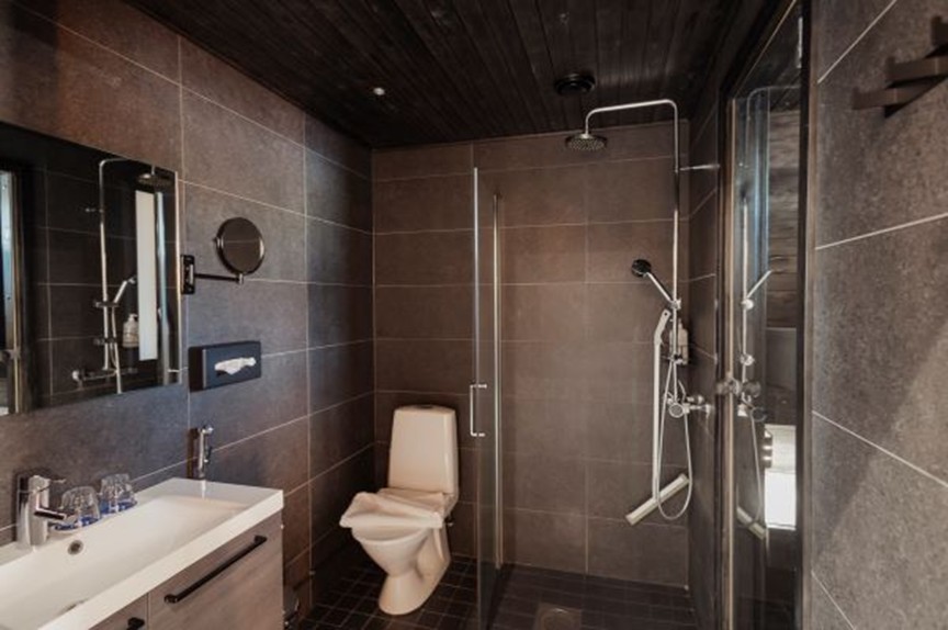 Star Arctic scenic suite with sauna bathroom