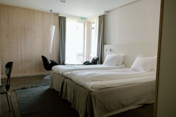 kaamos superior hotel room at ice hotel