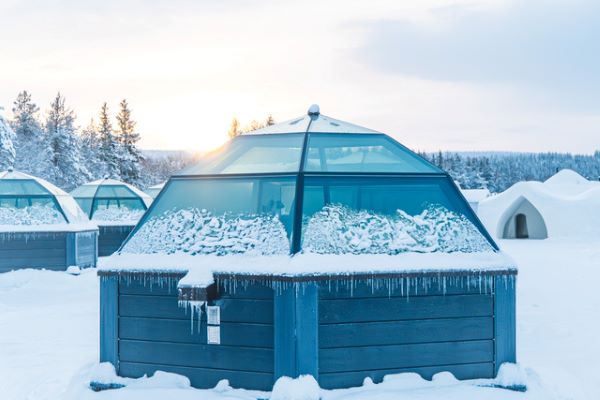 icy igloo in rovaniemi