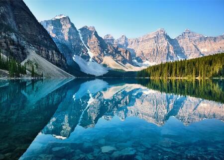 canada river and mountain view