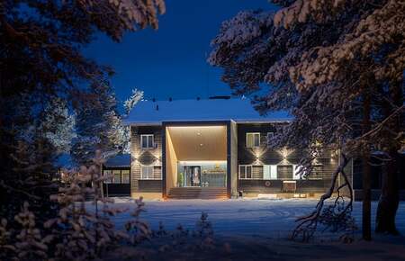main building for juutua wilderness hotel