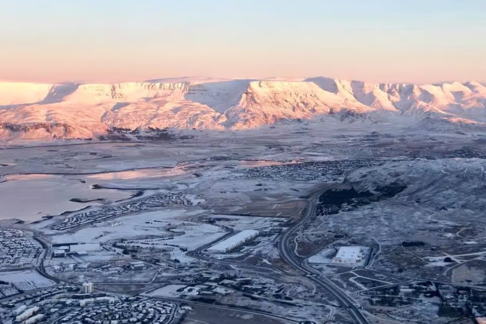 iceland drone view