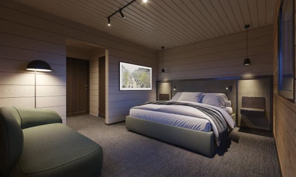 double room at northern lights village ivalo