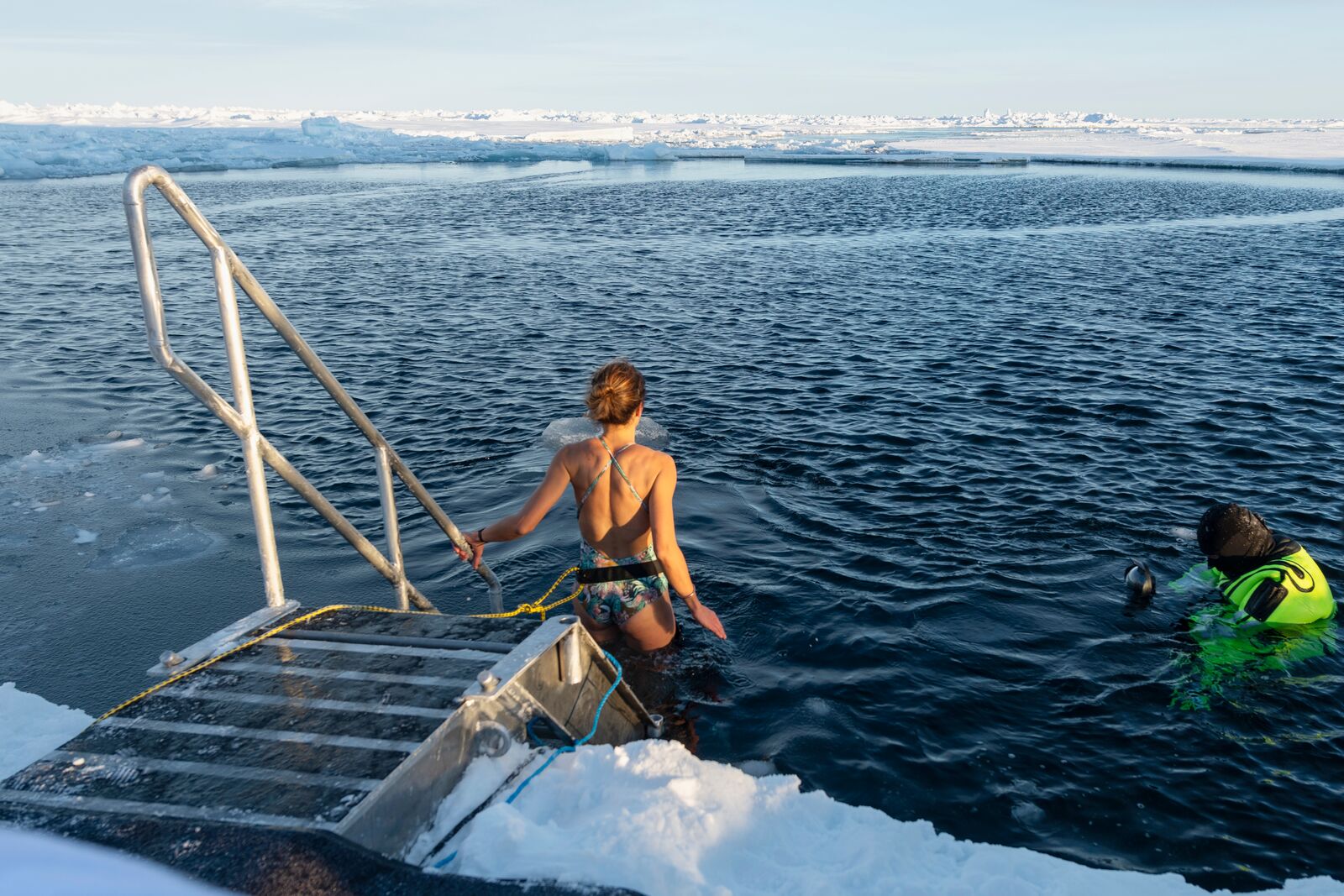 ice plunge into cold waters